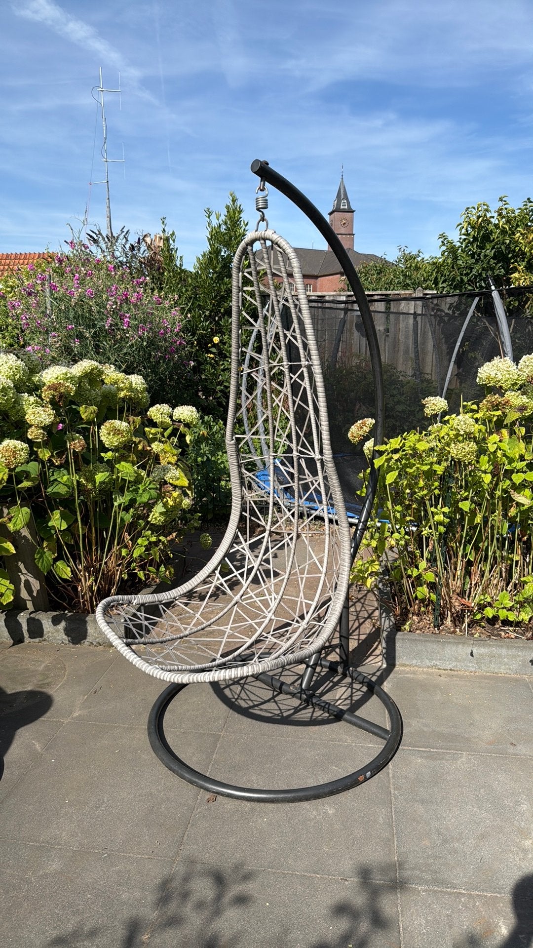 Hangstoel / ei / lounge, Ophalen, Zo goed als nieuw, Wicker