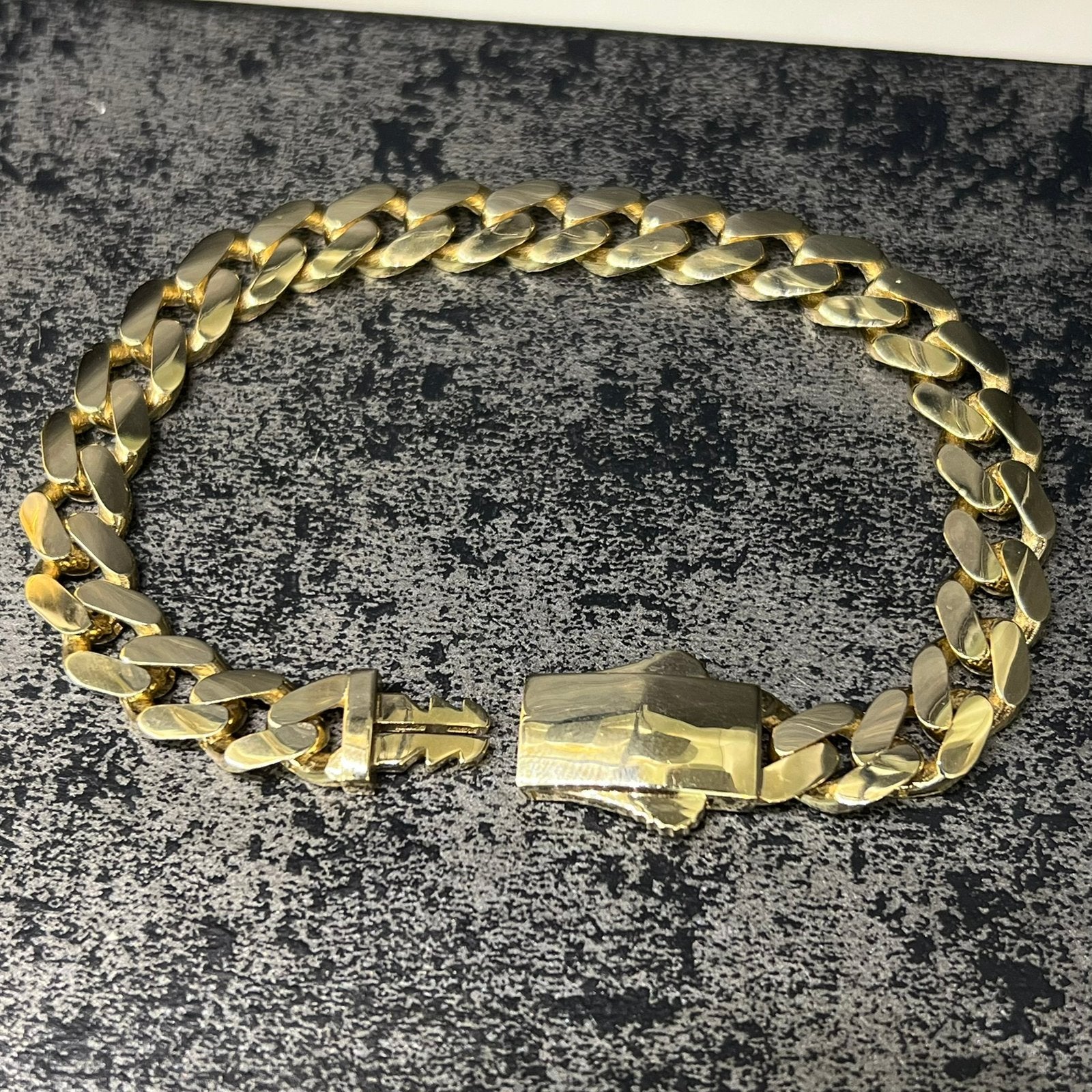 14k gouden armband cuban gourmet schakel, Ophalen of Verzenden