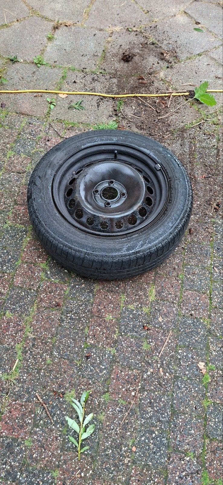 Stalen velg met band 6Jx15H2 ET40 - 185/65R15 88T, Ophalen, Gebruikt, 15 inch, Banden en Velgen