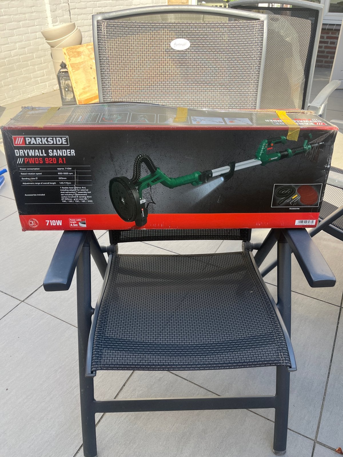 Parkside Drywall Sander PWDS 920 A1 - Nieuw in doos, Ophalen, Nieuw, 600 tot 1200 watt, Overige typen