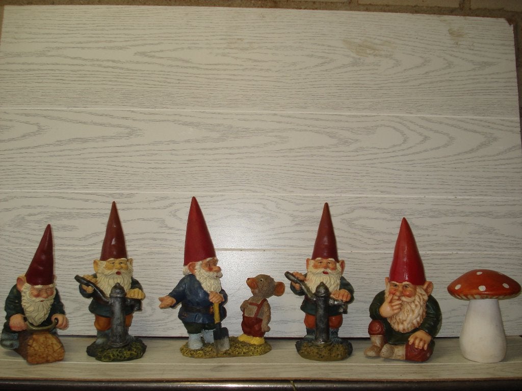 6x Rien Poortvliet  Kabouter  Puntgaaf  Lot  3, Verzamelen, Beelden en Beeldjes, Ophalen of Verzenden, Zo goed als nieuw, Overige typen