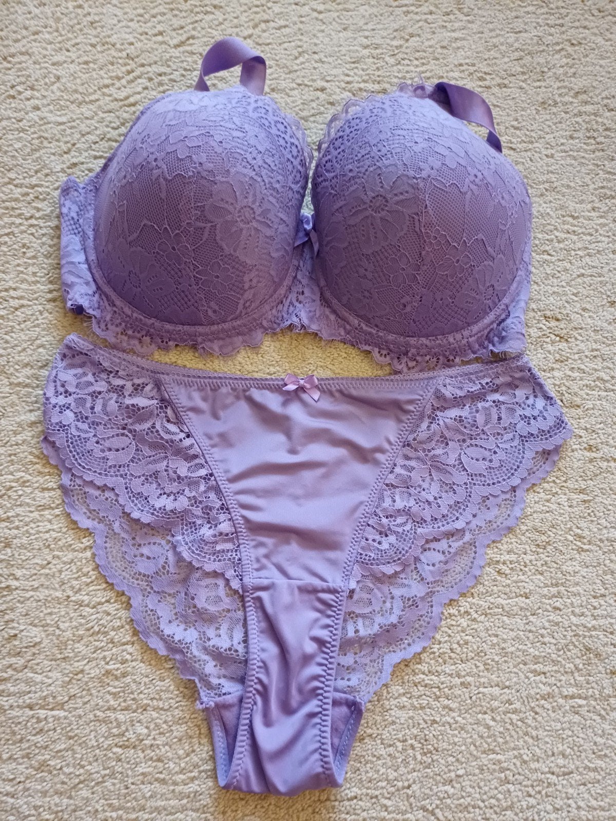 BH setje  - 85E, slip maat M, Wibra, Verzenden, Paars, Setje