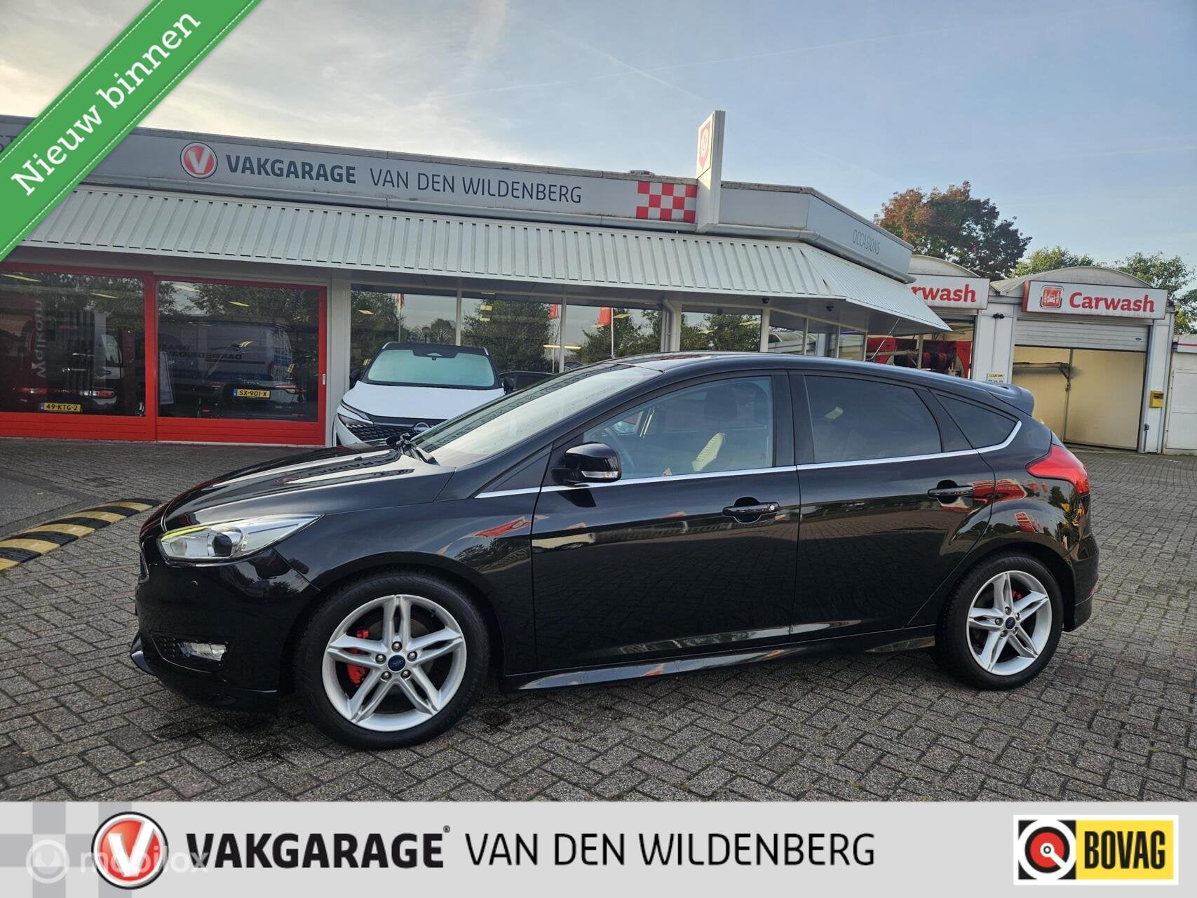 Ford Focus 1.0 Titanium Edition, Auto's, 125 pk, Gebruikt, Euro 6, Zwart