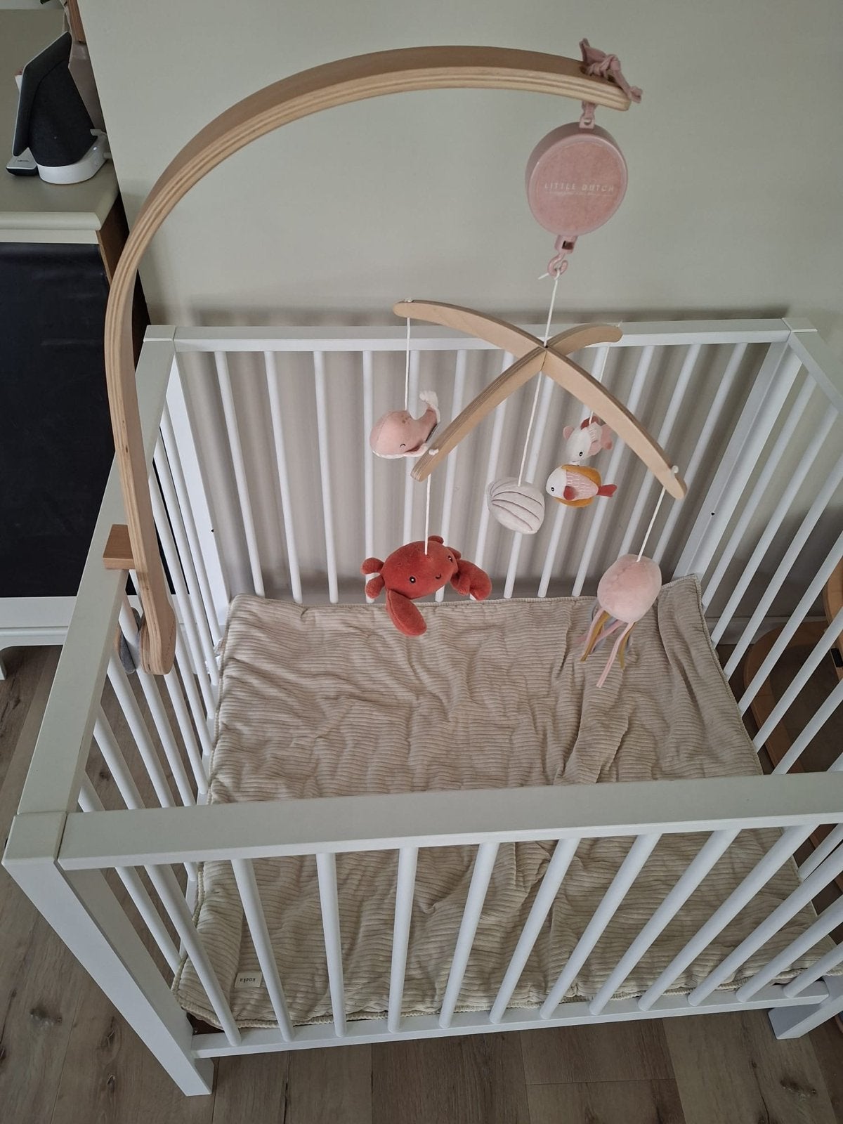 Little Dutch muziekmobiel + extra Jollein hanger en muziekdo, Ophalen, Zo goed als nieuw, Mobiel, Met geluid