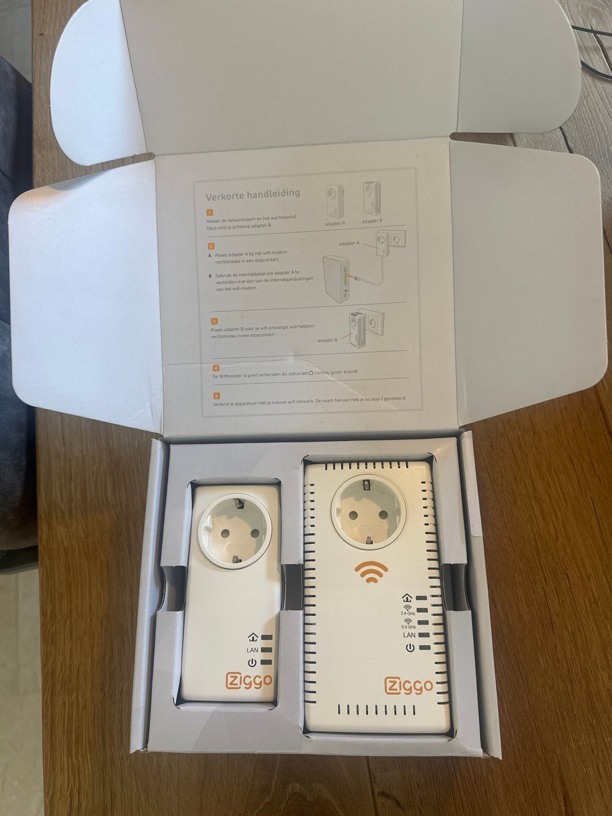Ziggo Wifi Booster / Powerline Adapters (2 stuks), Ophalen, Zo goed als nieuw, Router