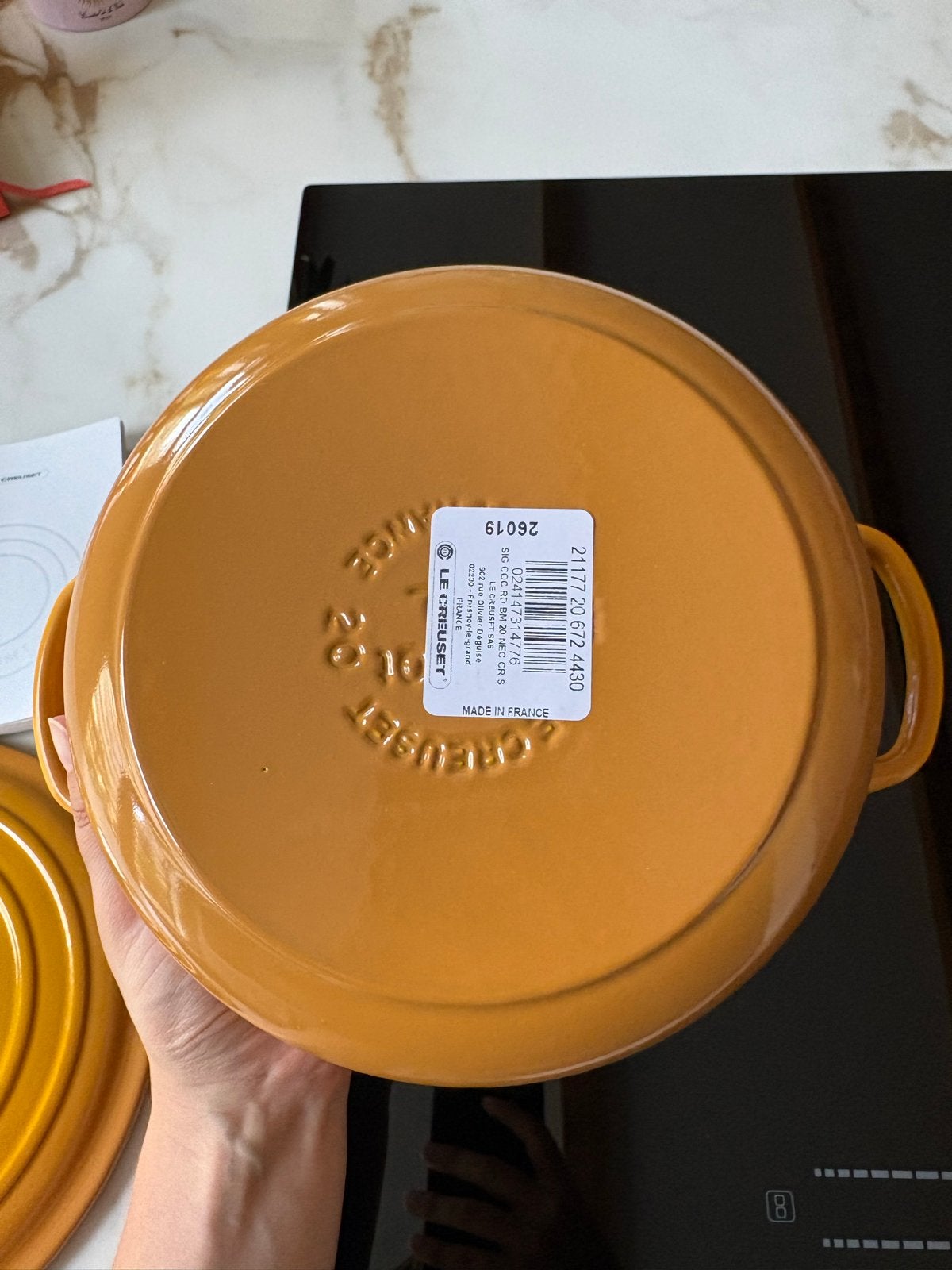 Le Creuset Signature Ronde Cocotte Pan Nectar 20 CM Nieuw, Le Creuset, Overige typen, Geel, Nieuw