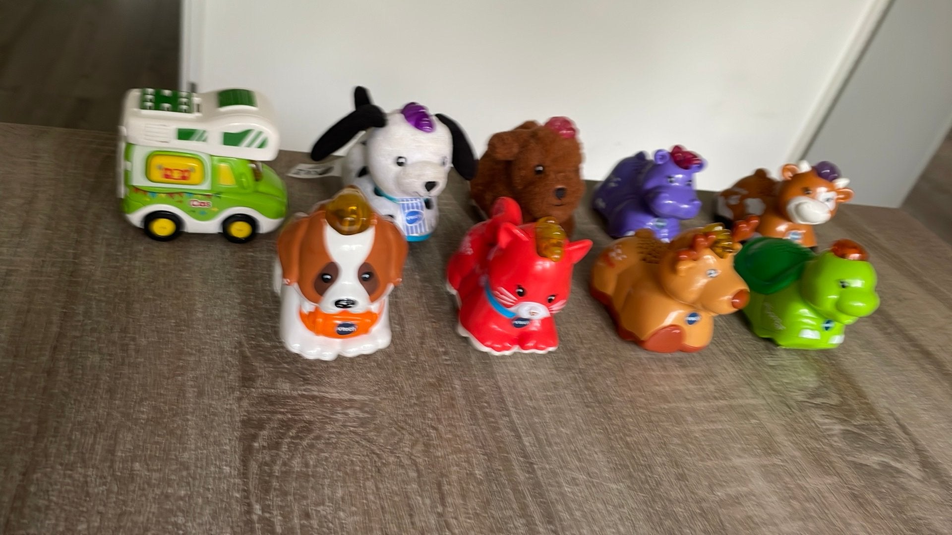 V tech 8 verschillende Dieren met Cas de Camper!!, Ophalen of Verzenden, Zo goed als nieuw, 6 maanden tot 2 jaar