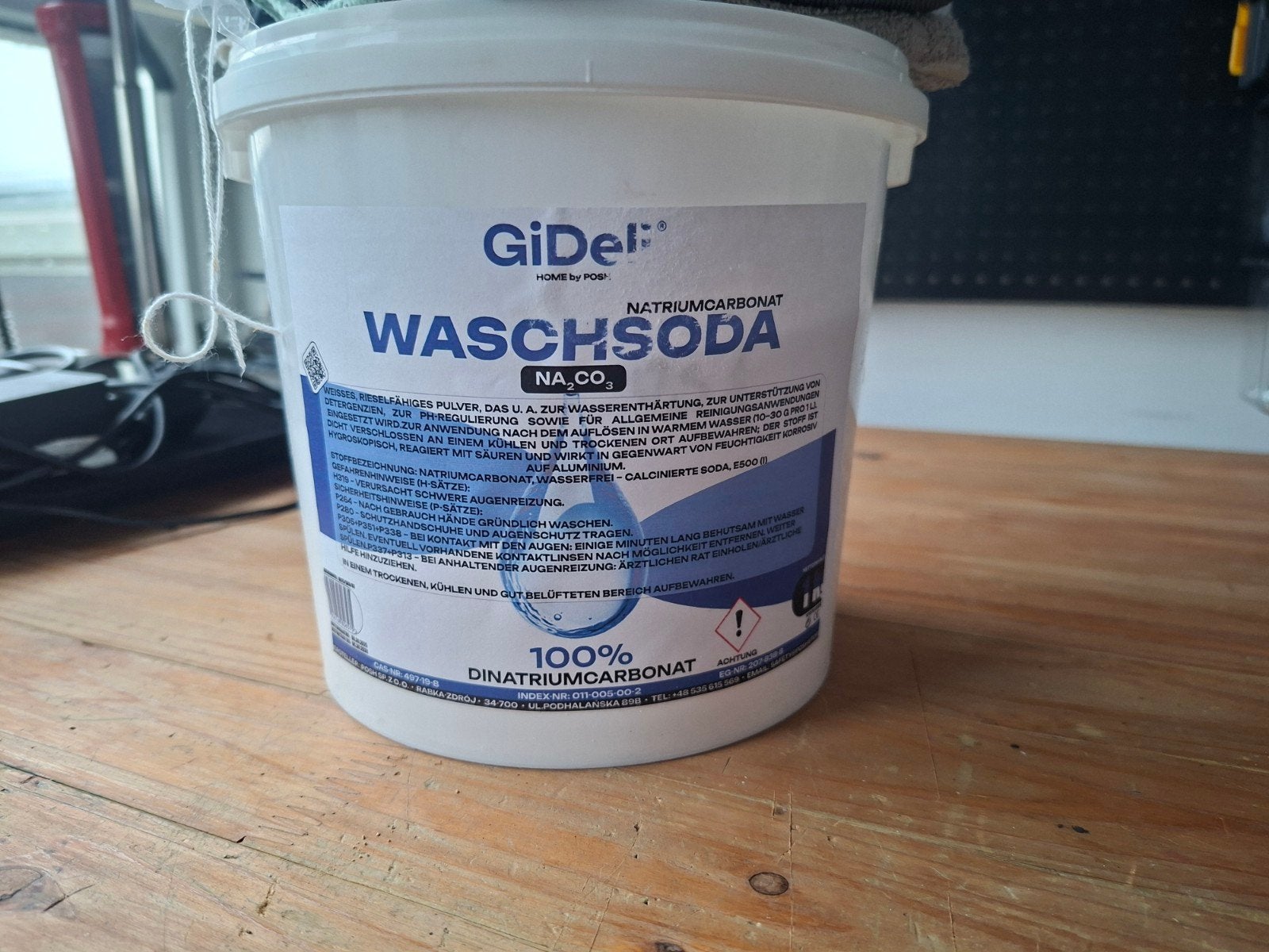 GiDel Waschsoda Natriumcarbonat - 800gr over, Huis en Inrichting, Schoonmaakartikelen, Ophalen of Verzenden, Schoonmaakmiddel