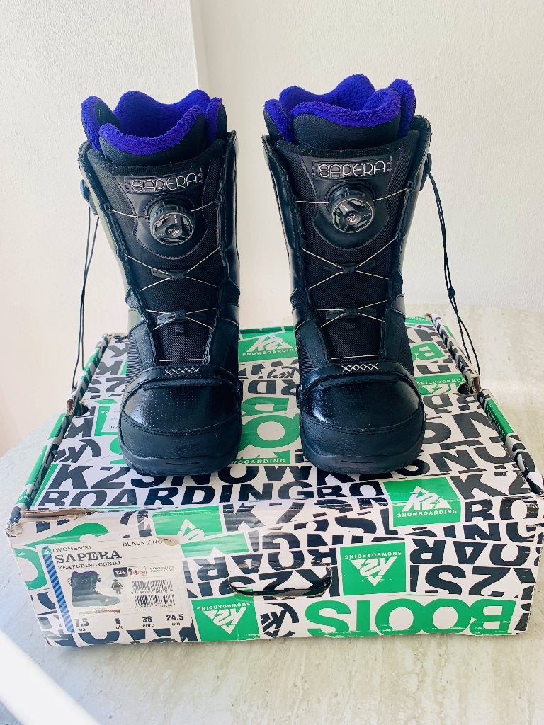 K2 Sapera Snowboard Boots Dames Maat 38 BOA ZGAN, Verzenden, Zo goed als nieuw, Schoenen