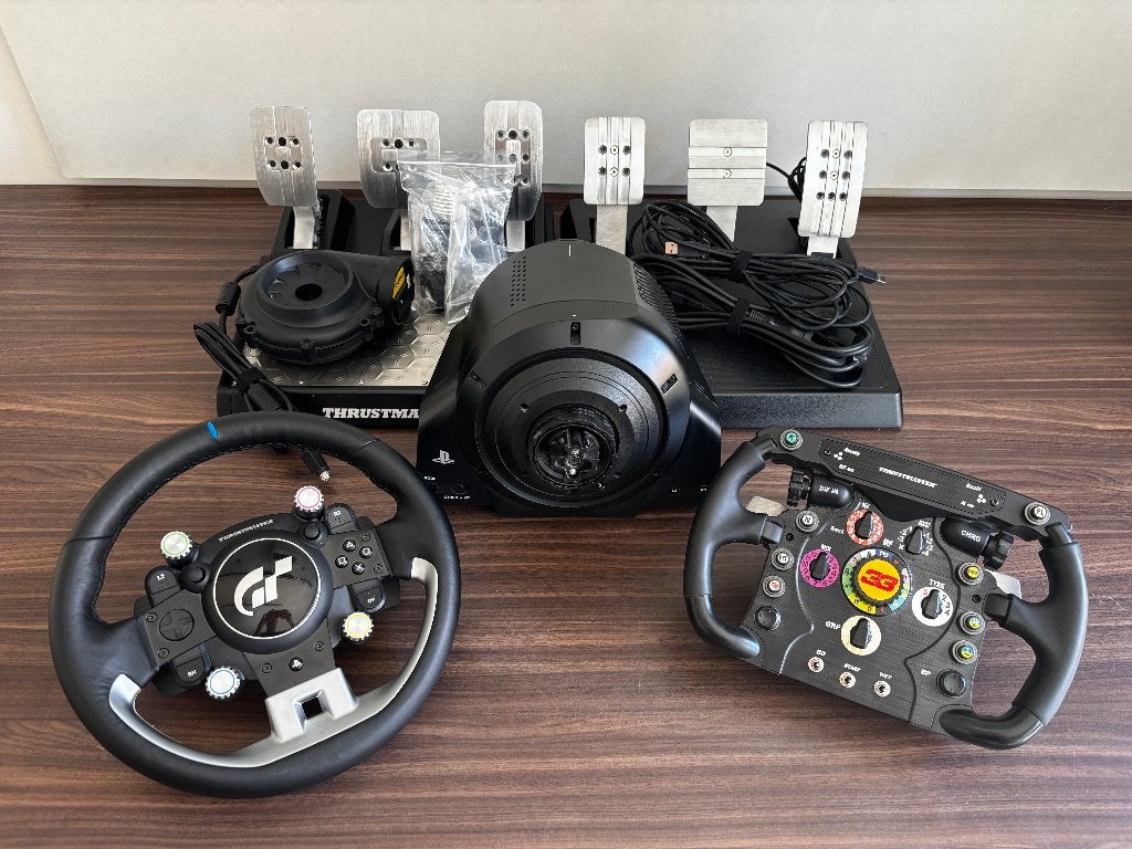 Thrustmaster T-GT + T-LCM Load Cell + F1 Add-On, Ophalen, Racestuur, Gebruikt, Force feedback