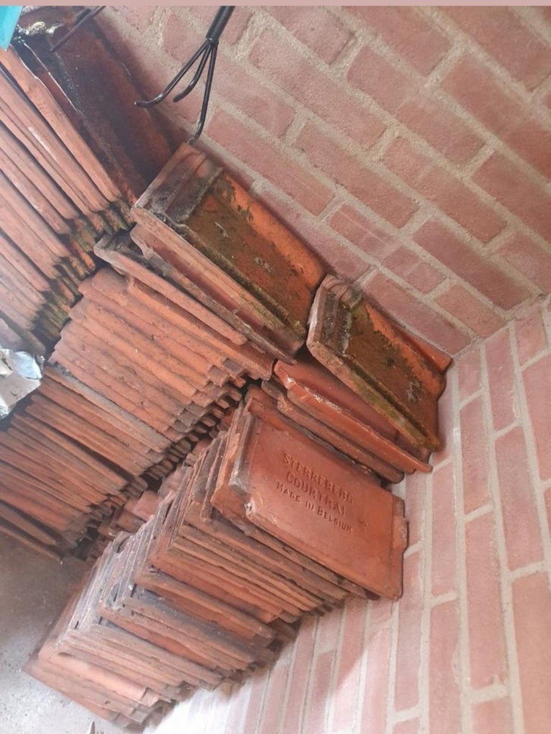 Sterrebos Courtrai dakpannen - Made in Belgium, Doe-het-zelf en Verbouw, Dakpannen en Dakbedekking, Ophalen, Gebruikt, Steen of Klei