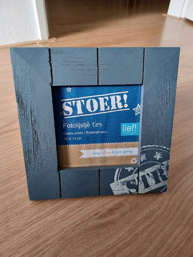 Houten fotolijst - kinderkamer, Gebruikt, Lief! Lifestyle, Inclusief standaard, Ophalen of Verzenden
