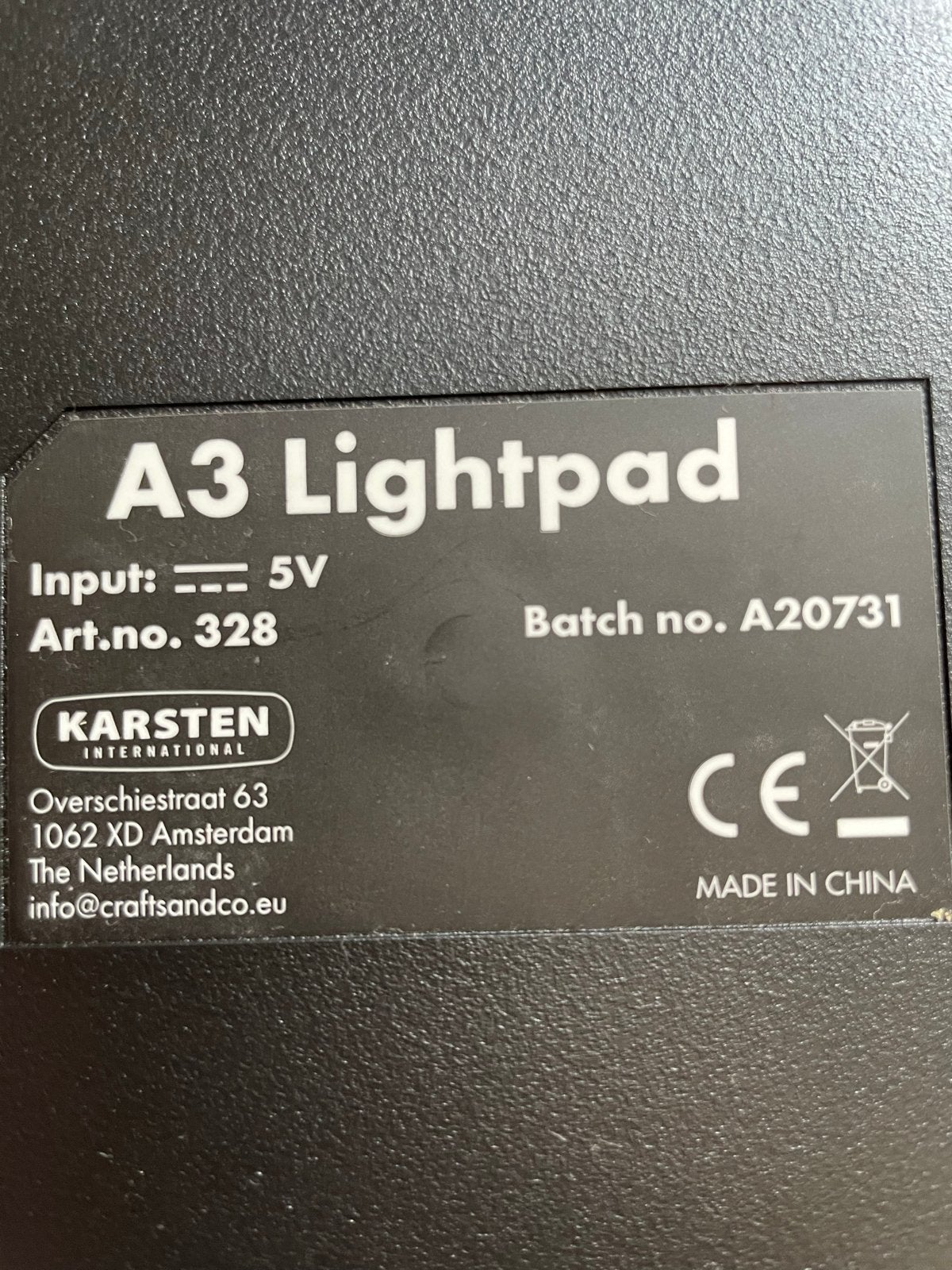 A3 Lightpad - Tekentafel met LED Verlichting, Ophalen, Zo goed als nieuw, Overige typen