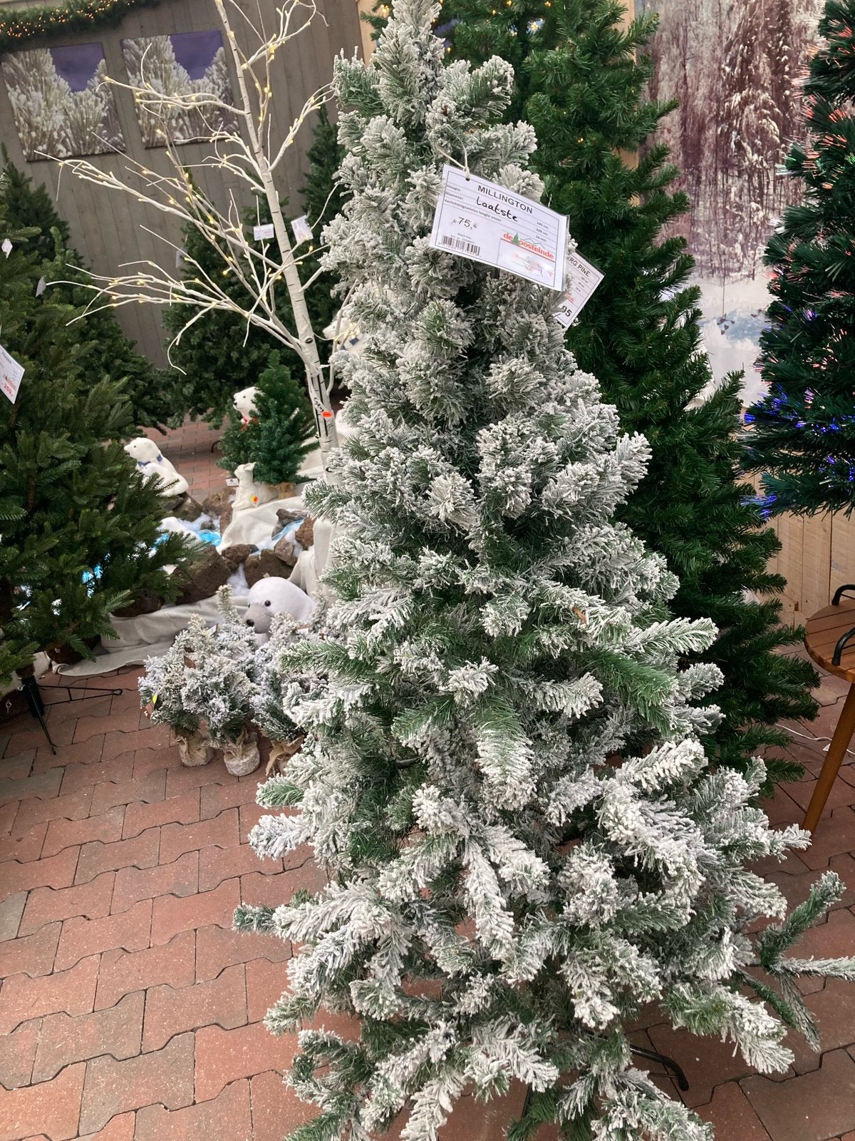 Kerstboom kunst met sneeuw effect, Diversen, Ophalen, Zo goed als nieuw