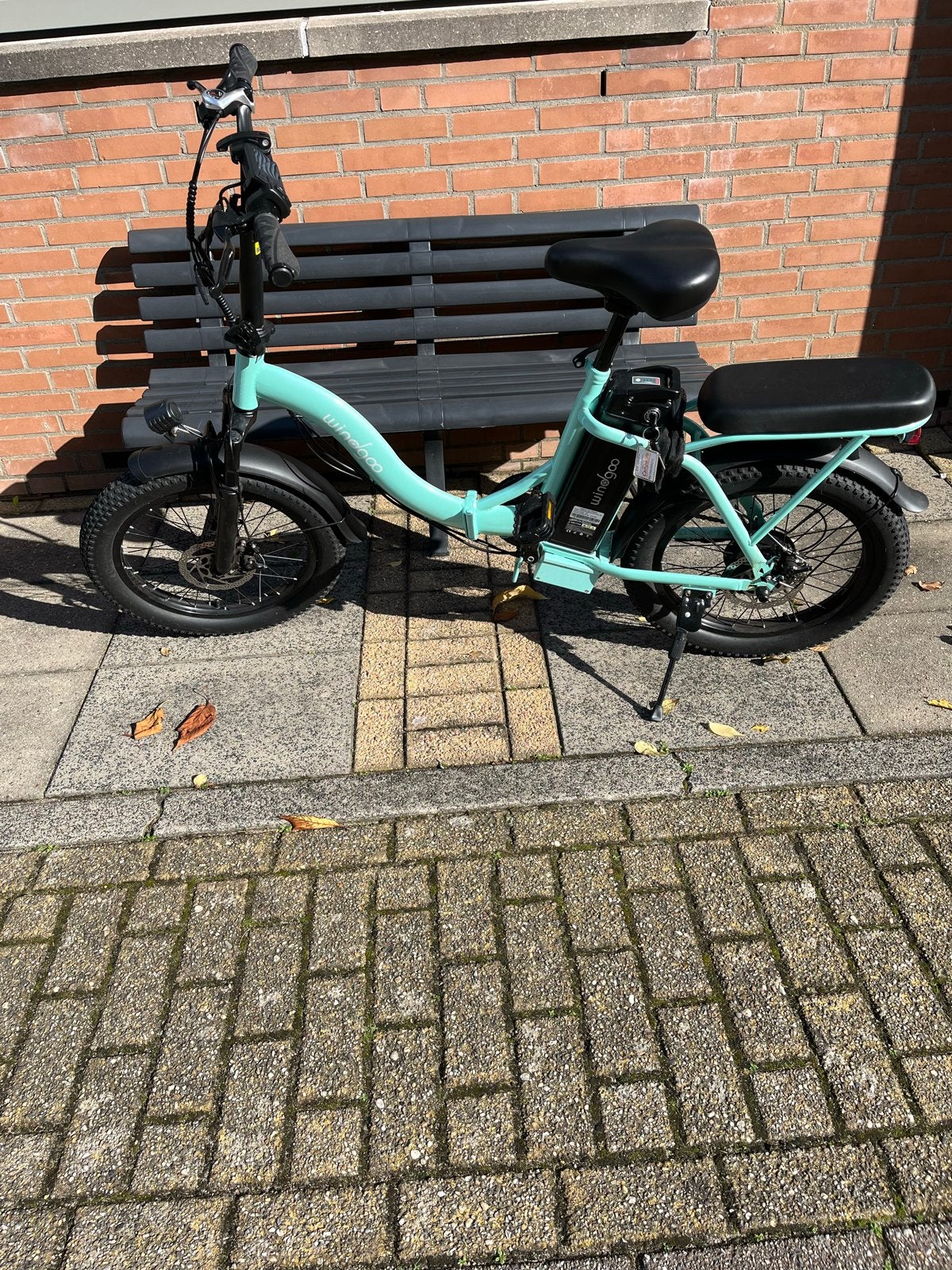 Windgoo E20 Elektrische Vouwfiets Fatbike, Gebruikt, Minder dan 47 cm, 30 tot 50 km per accu, Ophalen