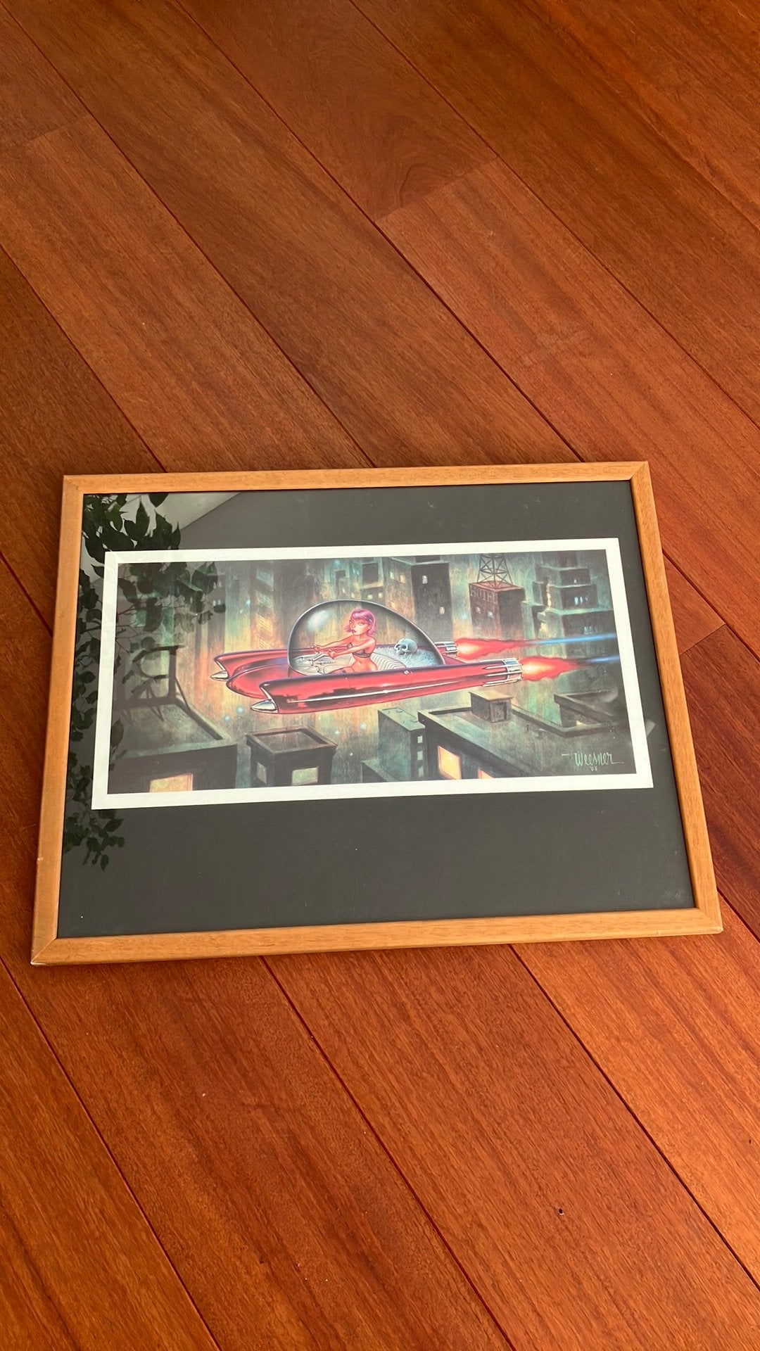 Keith Weesner “the passenger” hot rod, Papier/karton, Zeefdruk, Ingelijst, Ophalen