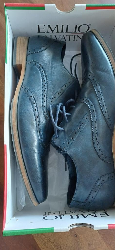 Nette herenschoenen maat 44, als nieuw, Kleding | Heren, Schoenen, Ophalen of Verzenden, Zo goed als nieuw, Blauw