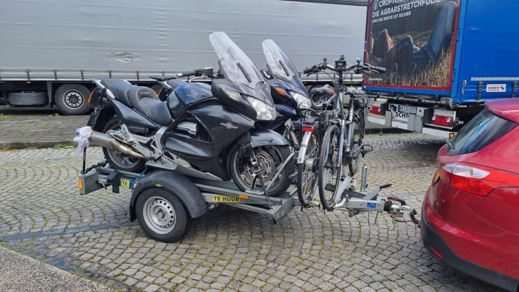 Fietsdrager voor dissel aanhanger, motortrailer, caravan, Auto diversen, Fietsendragers, Ophalen, Gebruikt, Fietsendrager-accessoire