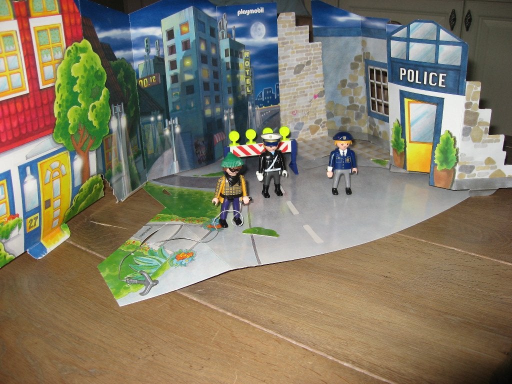 leuke nieuwe set playmobil Politie met decor, Verzenden, Nieuw