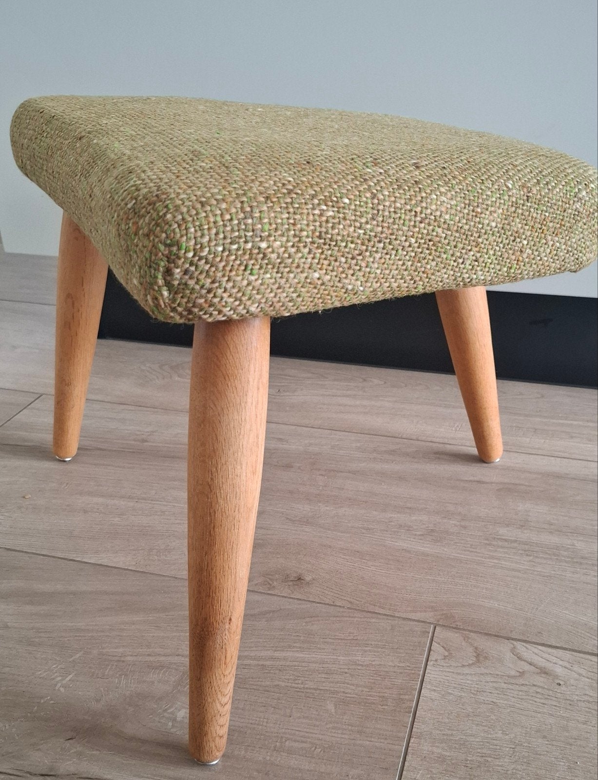 Zeldzame Vintage Hocker Ottoman "Oda " Arnold Madsen 1950, Ophalen, Gebruikt, Rechthoekig, Minder dan 50 cm