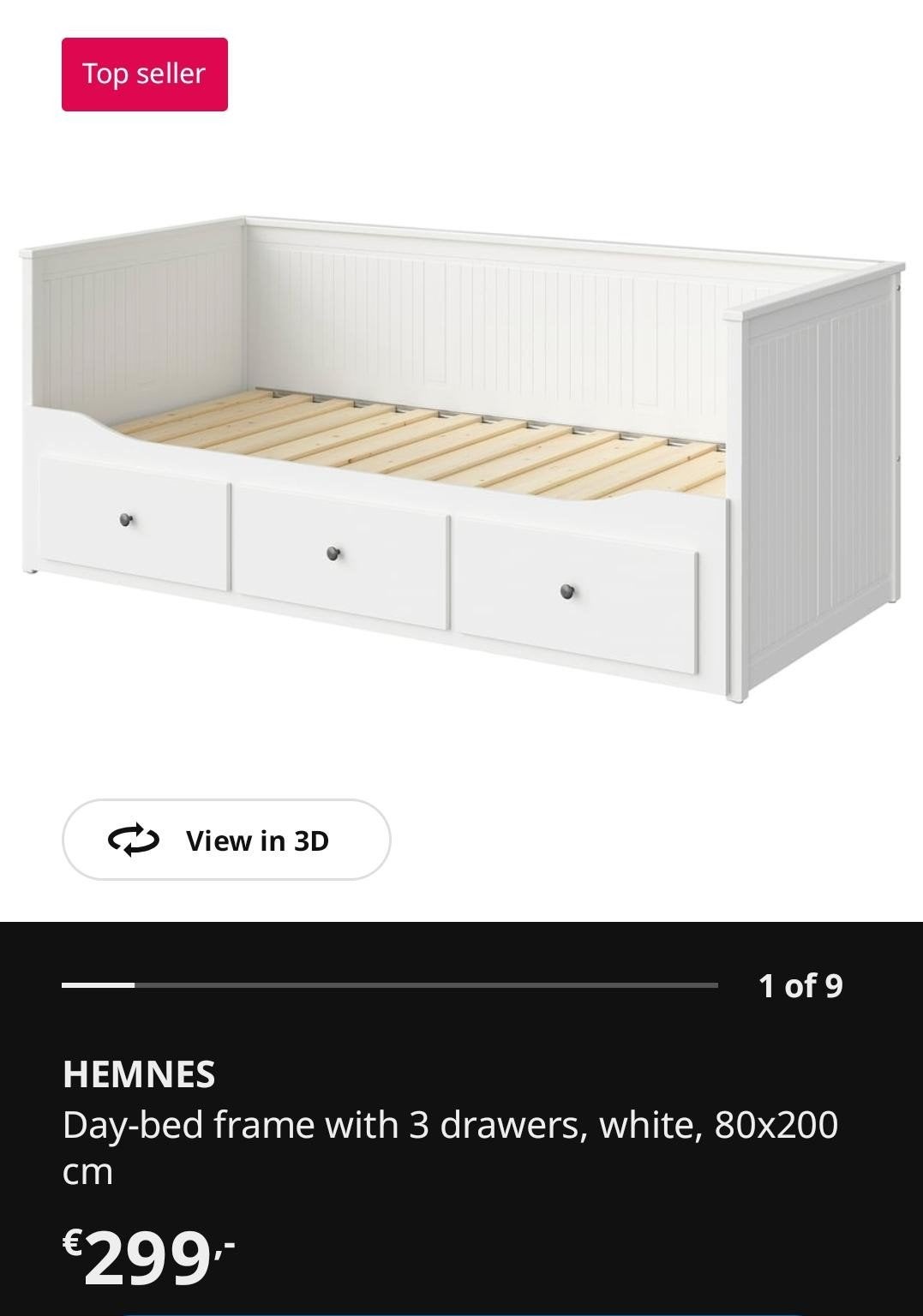 IKEA bed, unused, Ophalen, Wit, Overige maten, Hout