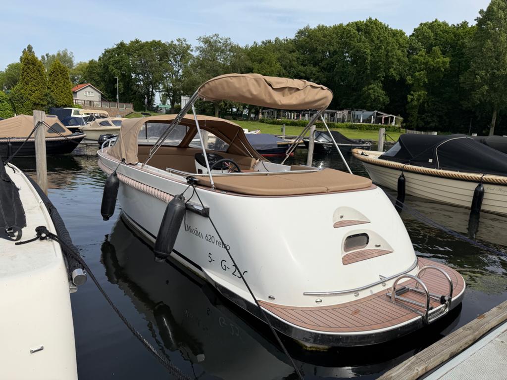 Maxima 620 Retro 2023 met 60 pk Honda en luxe opties, Ophalen, Overige merken, Buitenboordmotor, Zo goed als nieuw