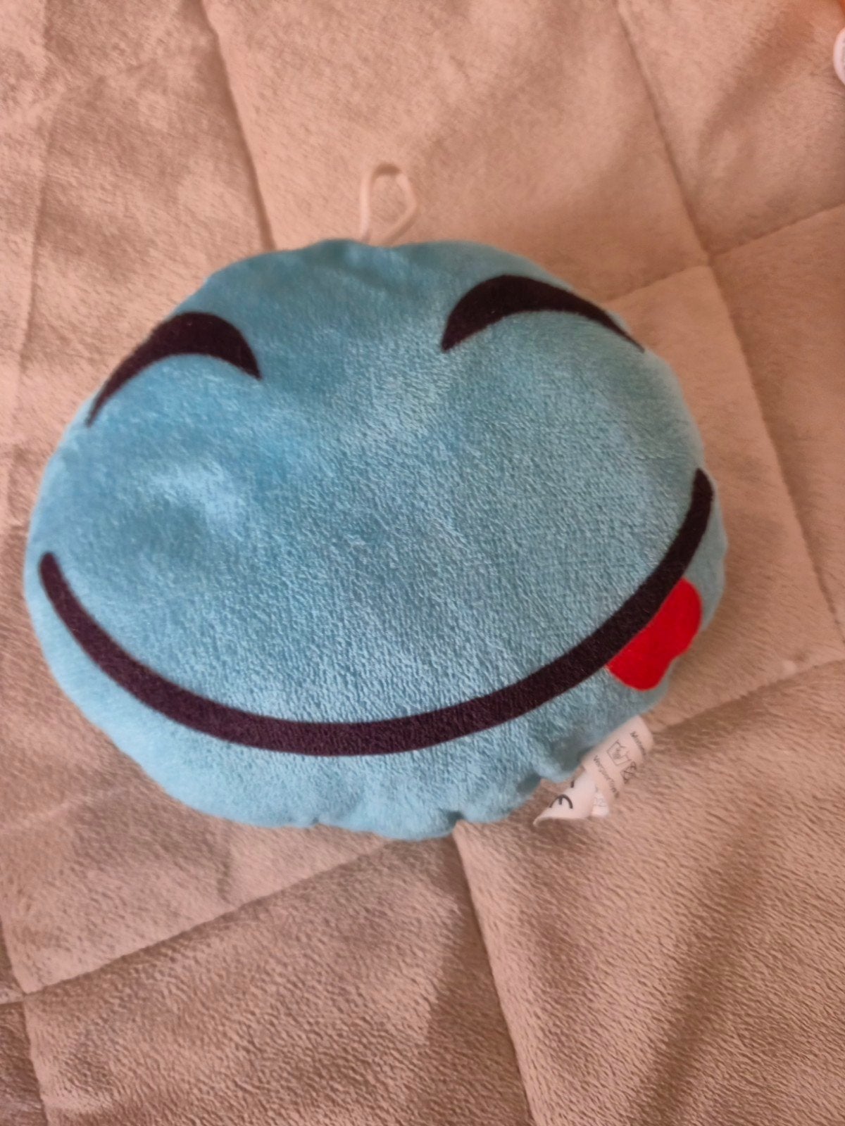 Blauwe Smiley Knuffel met Tong - Zo goed als nieuw, Overige merken, Overige karakters, Overige typen, Blauw