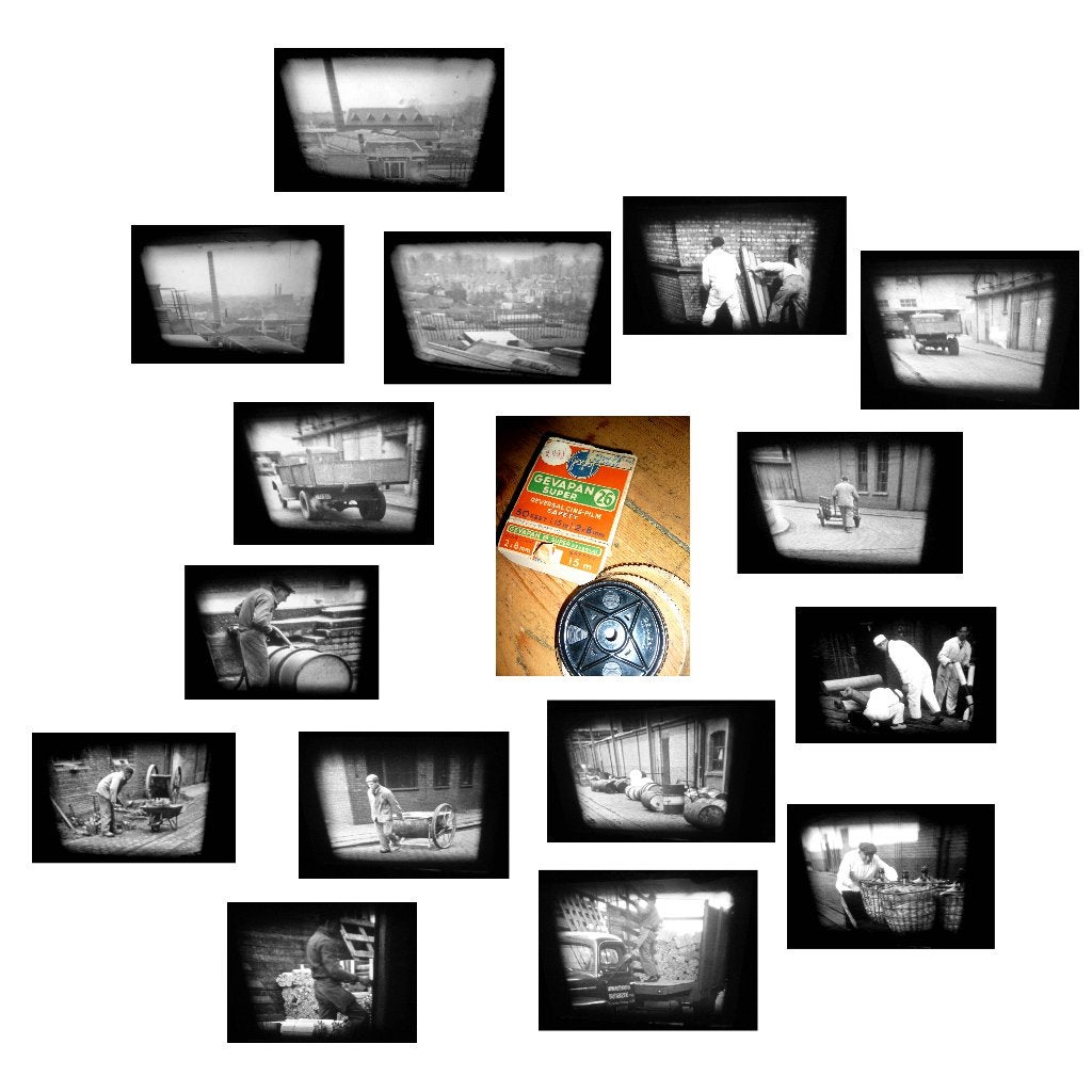 8mm film amateur Antwerpse fabriek 1954 Bastiaenssens -, Ophalen of Verzenden, 8mm film