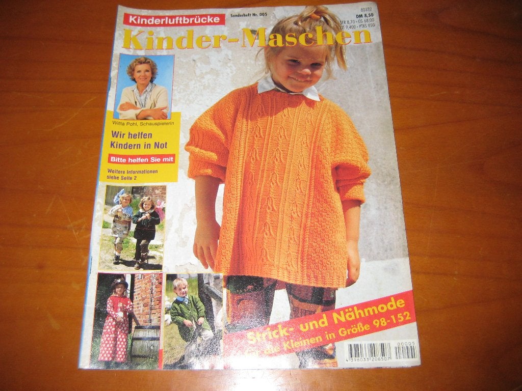 Kinder Maschen: Strick- u. Nähmode (breien en naaien), Boeken, Ophalen of Verzenden, Zo goed als nieuw, Breien en Haken