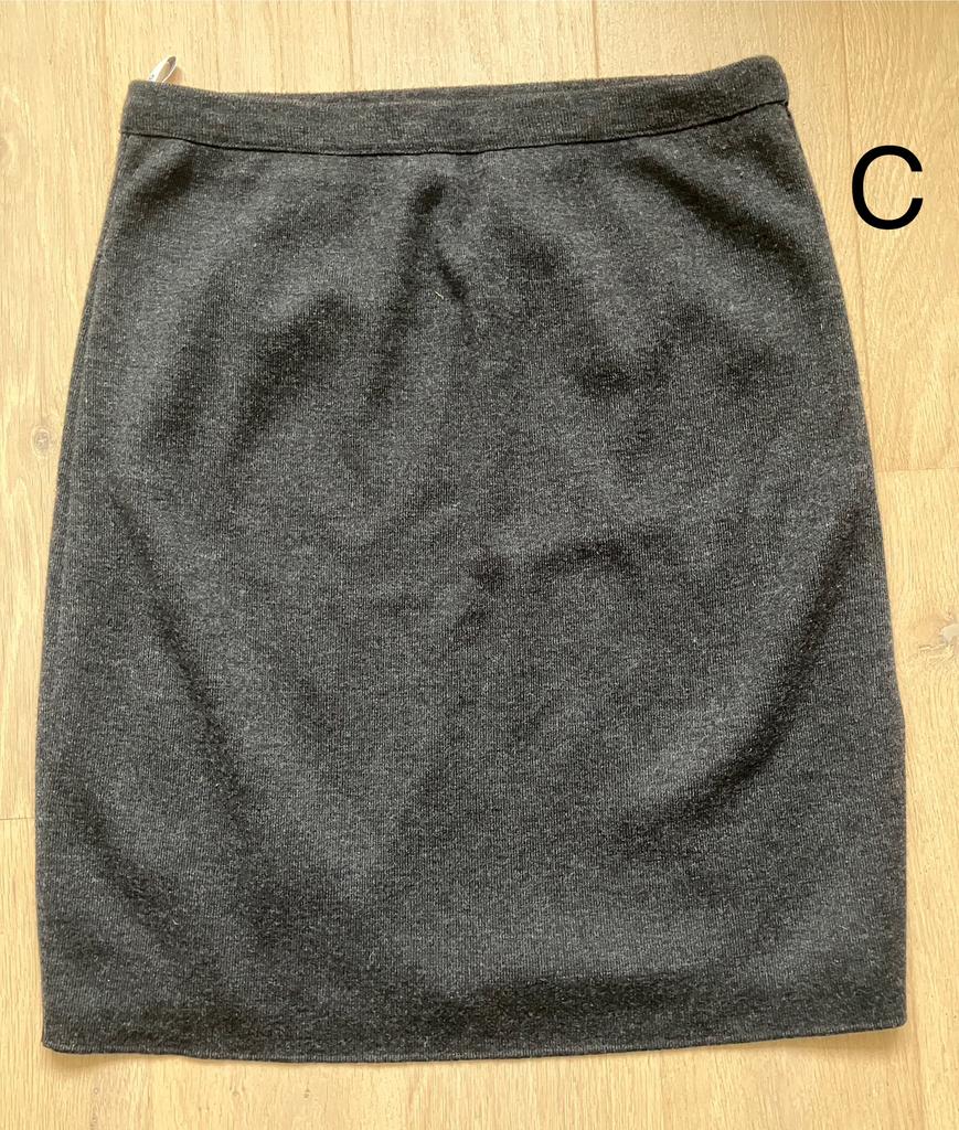 Anthraciet tricot rokje, wol, Questa Donna, mt 40, Kleding | Dames, Rokken, Maat 38/40 (M), Zwart, Ophalen of Verzenden, Gedragen