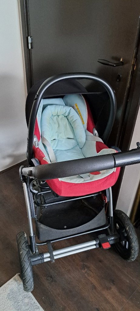 Kinderwagen 3 in 1, Ophalen, Gebruikt, Verstelbare duwstang, Combiwagen