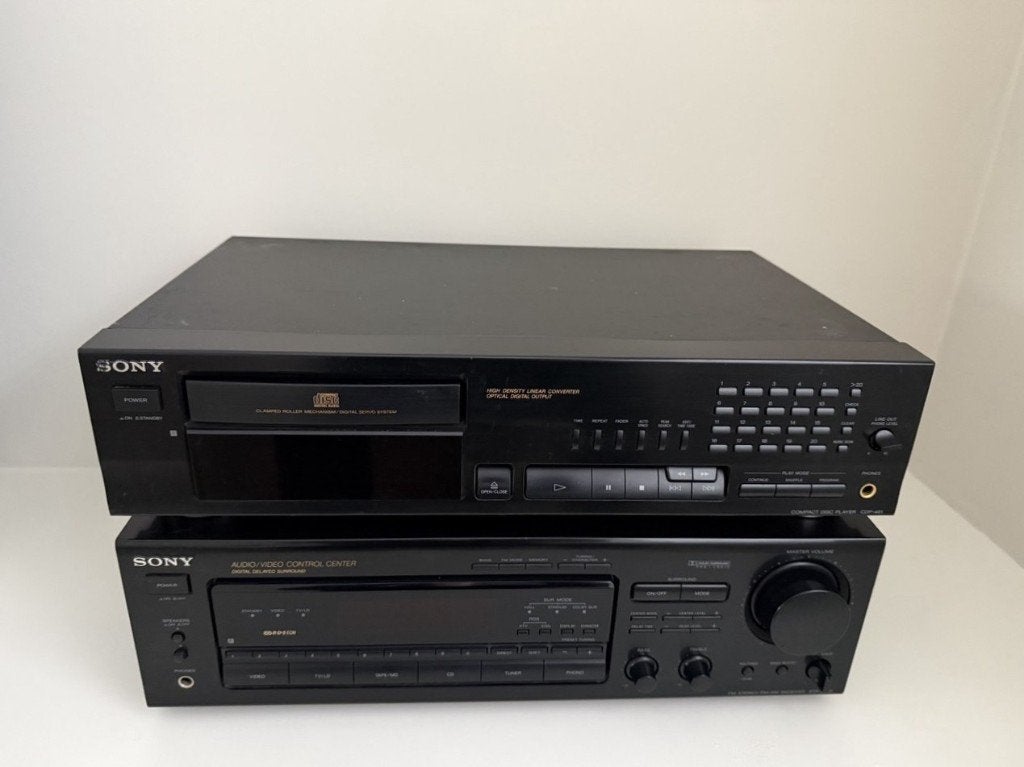 Sony STR-D665 receiver + CDP-461 CD-speler set, Ophalen, Gebruikt, Losse componenten, Sony