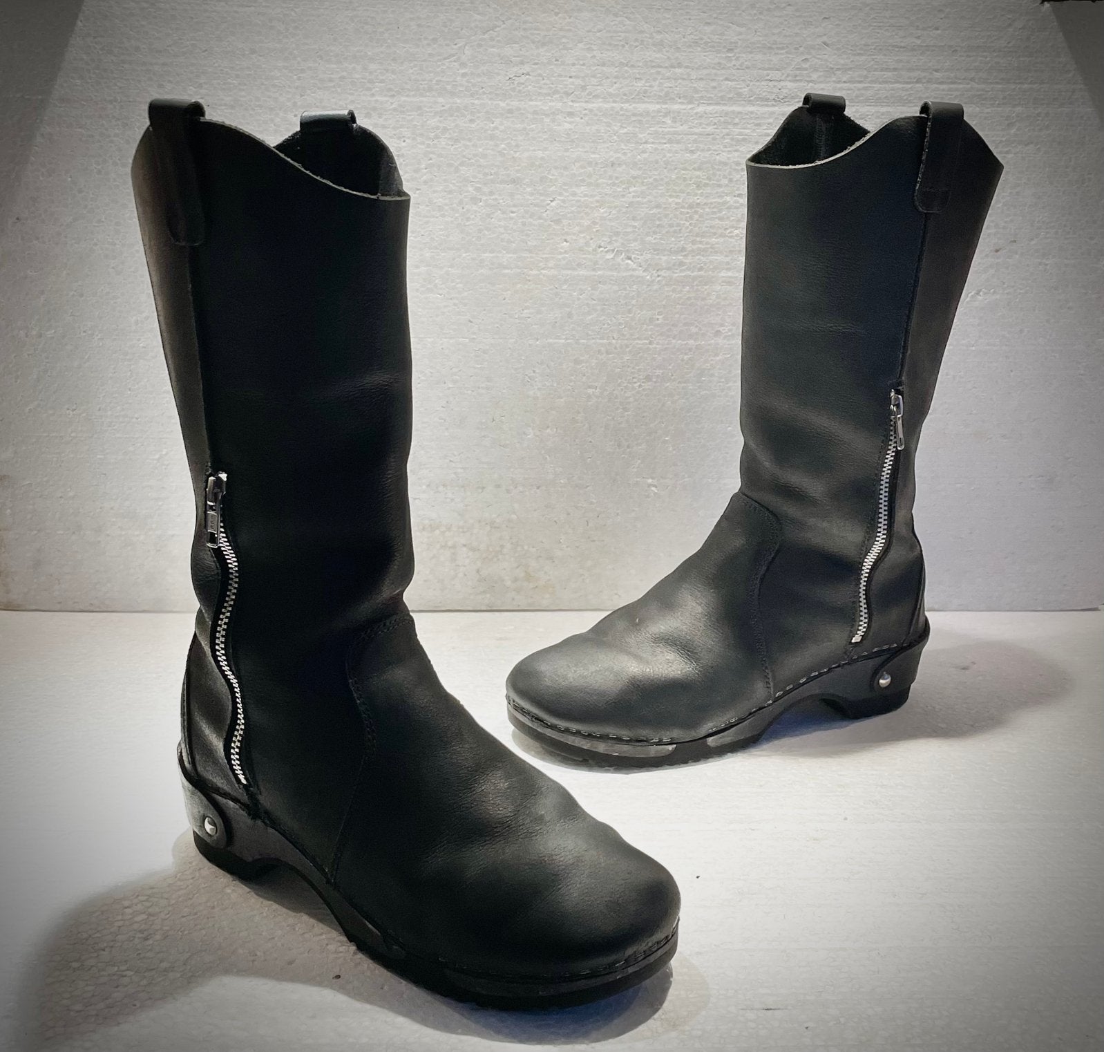 Jan Jansen Dutch design clog klomp boots laarzen 41 zwart, Ophalen of Verzenden, Zwart, Lage of Enkellaarzen