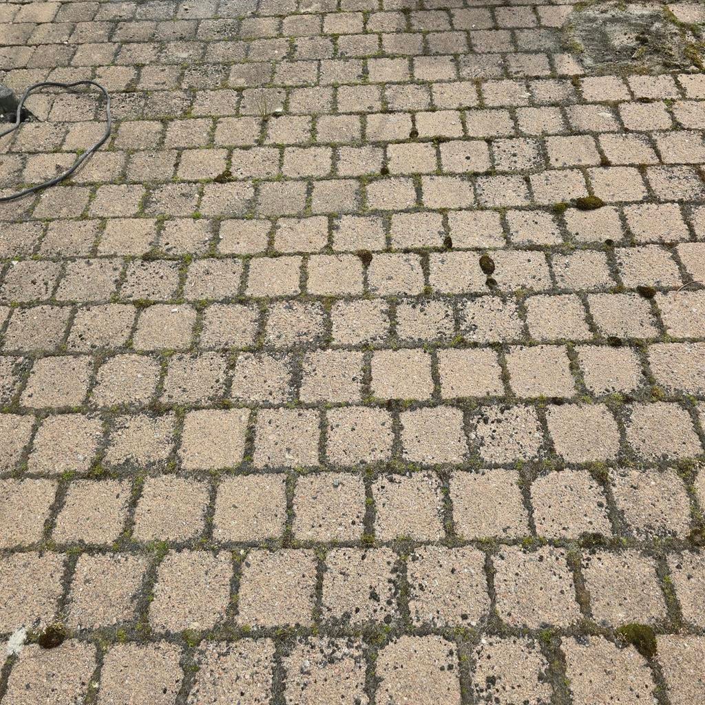 Gebruikte koppelstone,s camel kleur 15x15, Tuin en Terras, Ophalen, Gebruikt, Klinkers, 10 m² of meer