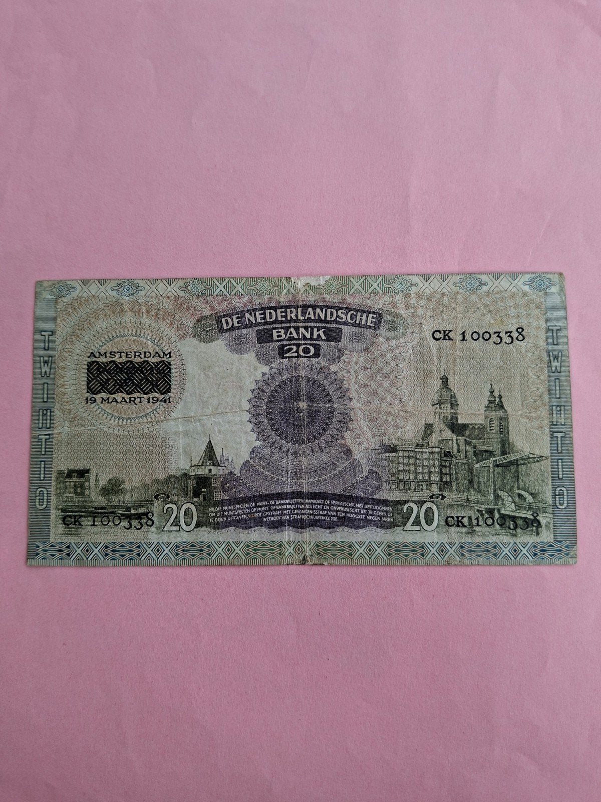 20 gulden Emma overdruk en replacement uit 1941 in Zf
Ik heb, Postzegels en Munten, Bankbiljetten | Nederland, Ophalen of Verzenden