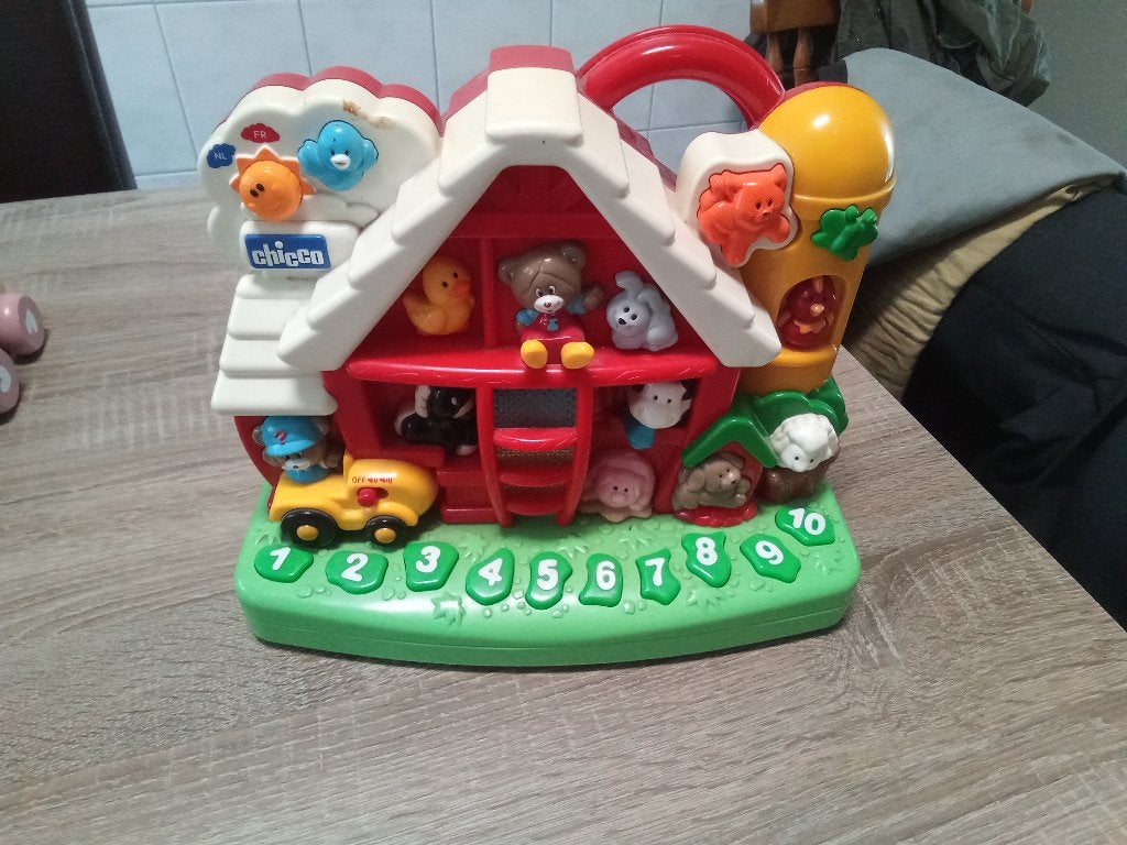 Chicco Boerderij Speelhuis met Geluid en Licht, Ophalen, Gebruikt, Overige typen, Met licht
