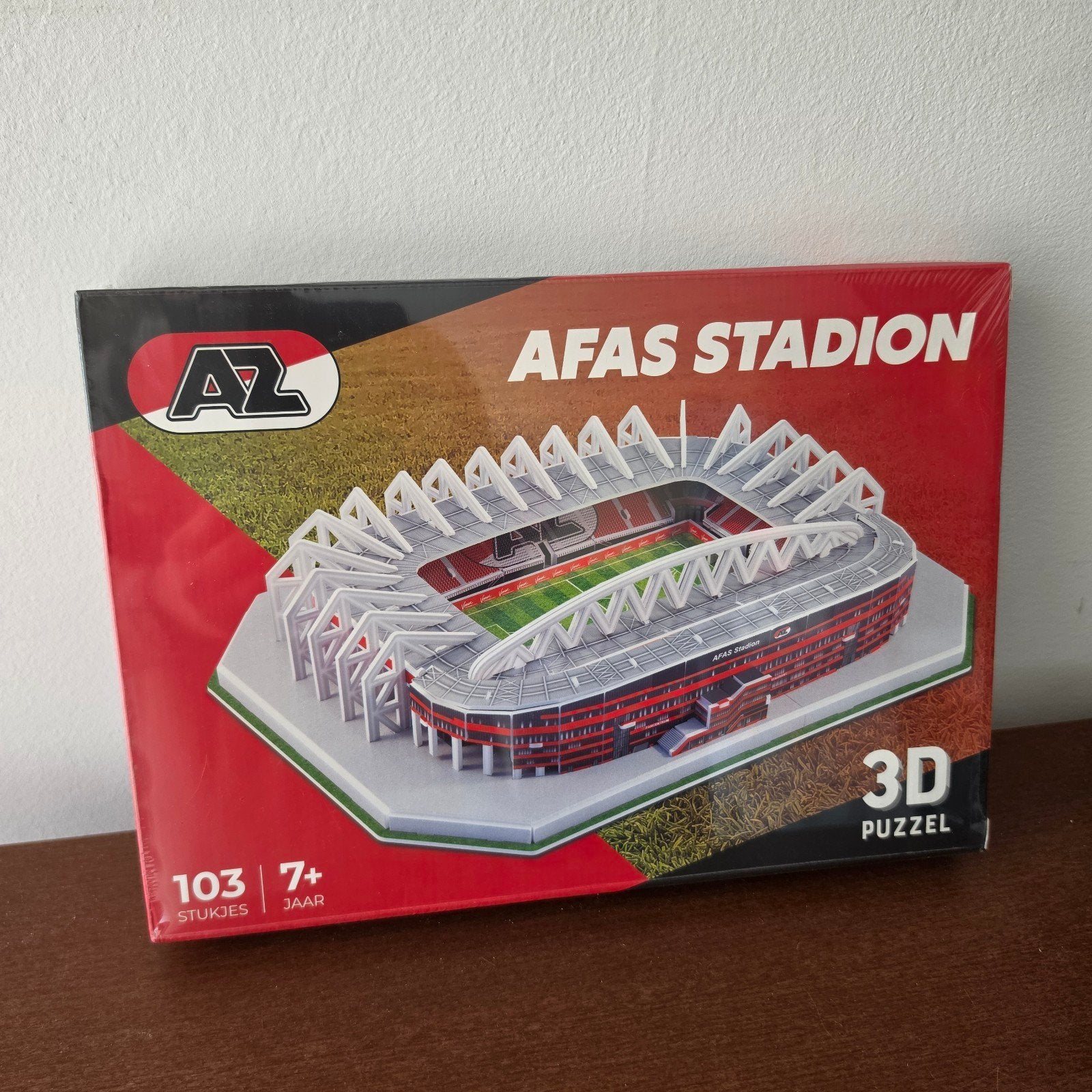 AZ Afas Stadion 3D Puzzel - Inclusief Spelersbus, Ophalen of Verzenden, Minder dan 500 stukjes, Nieuw, Rubik's of 3D-puzzel