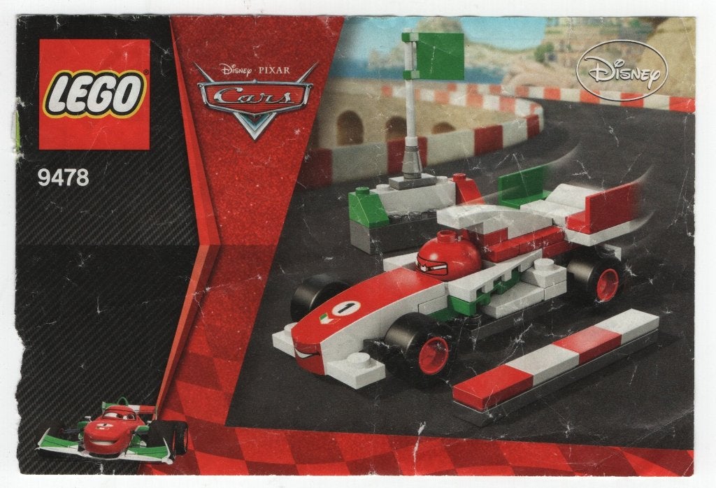 lego 9478-1 lego Cars 2 Francesco Bernoulli (2012), Gebruikt, Lego, Ophalen of Verzenden, Disney