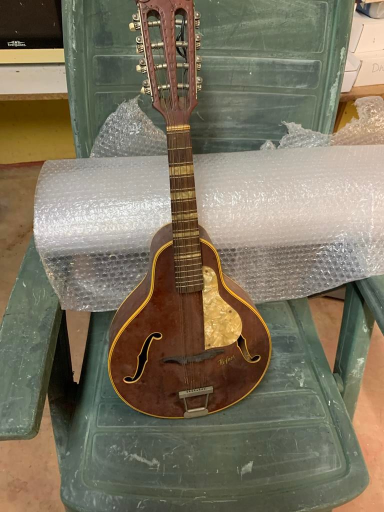 Vintage Höfner mandoline, Gebruikt, Ophalen, Gebruikt, Overige typen