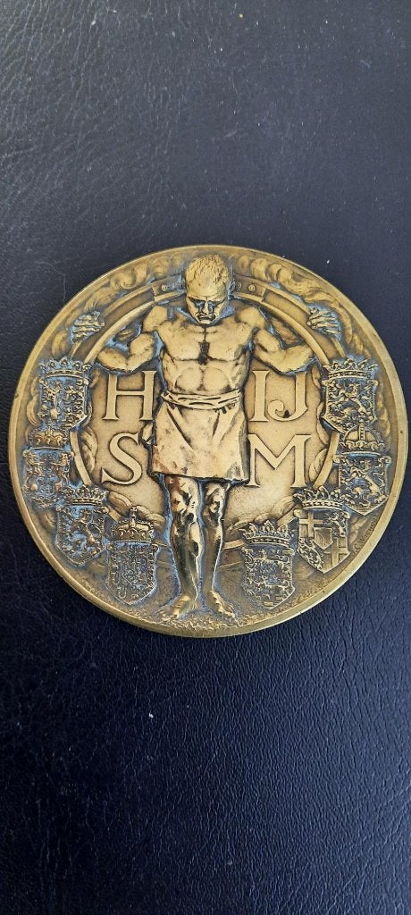 Penning 75 jaar HIJSM, Ophalen of Verzenden, Brons, Nederland