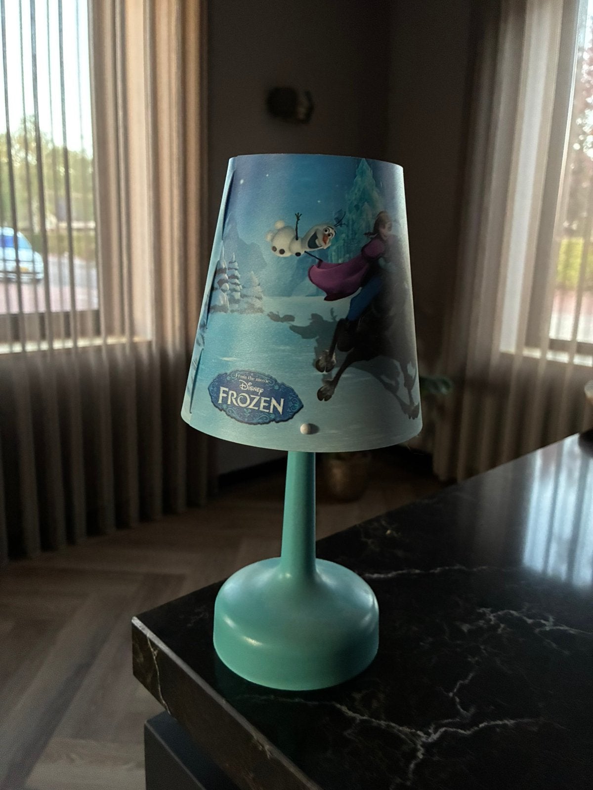 Frozen lampje, Kunststof, Overige merken, 25 cm, Kinderlamp