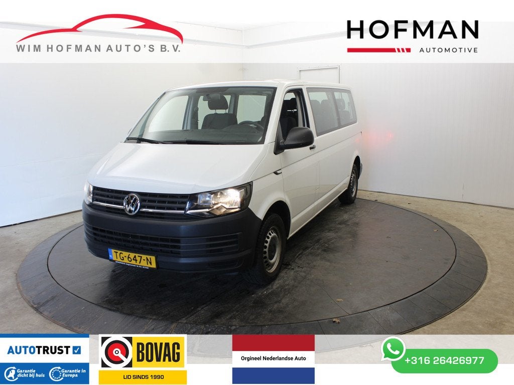 Volkswagen Transporter Kombi 2.0 TDI L2H1 9 Pers 2+2+2+3 BPM, Voorwielaandrijving, Gebruikt, Euro 6, 1794 kg