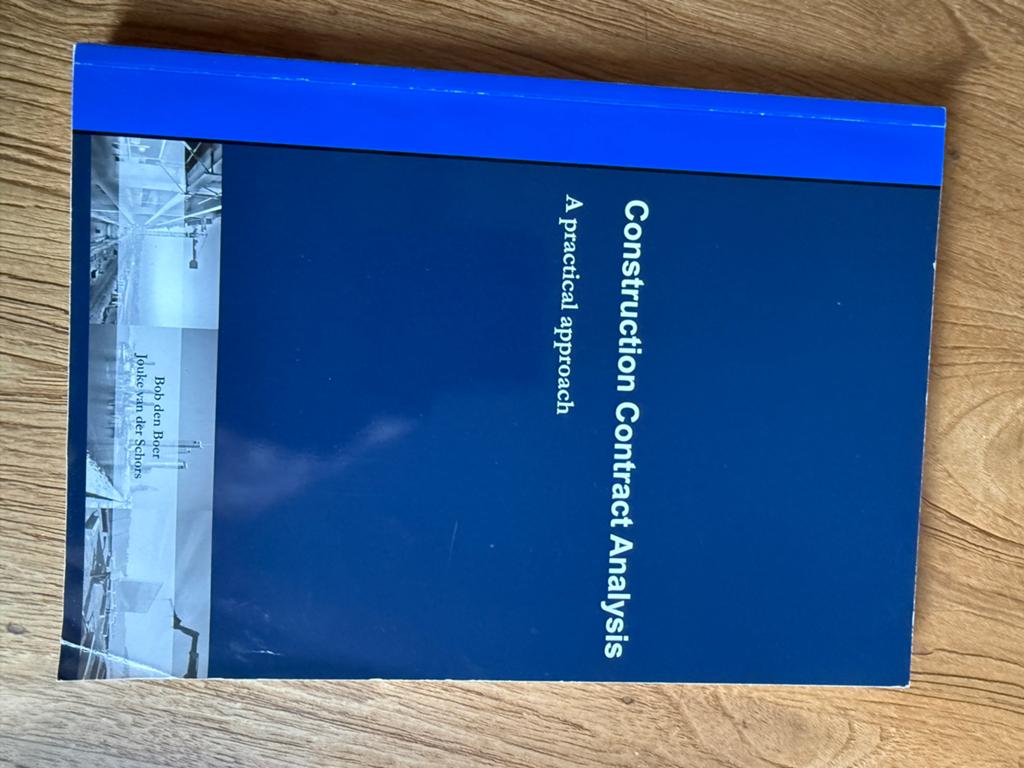 Construction Contract Analysis - A practical approach, Boeken, Ophalen, Beta, Zo goed als nieuw, HBO