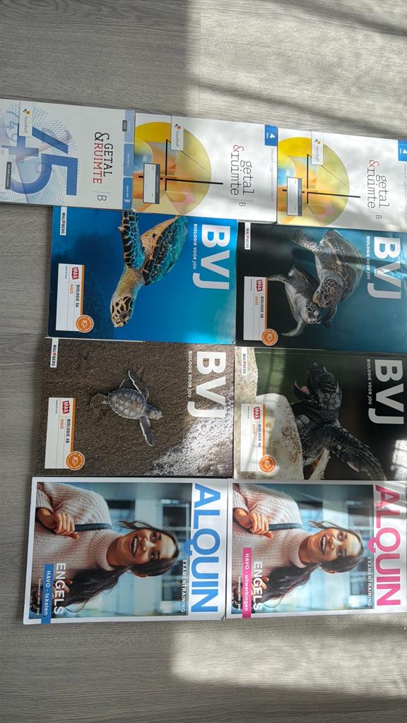 Diverse schoolboeken: Biologie, Wiskunde, Engels, Boeken, Ophalen of Verzenden, Gelezen, HAVO, Biologie