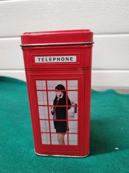 Blik, telefooncel London, Ophalen of Verzenden