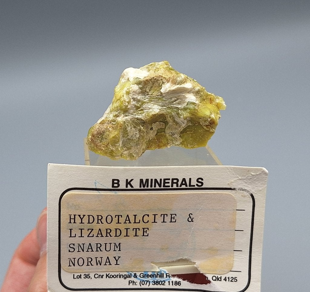 Hydrotalciet, Lizardiet - Snarum, Noorwegen, Ophalen of Verzenden, Mineraal
