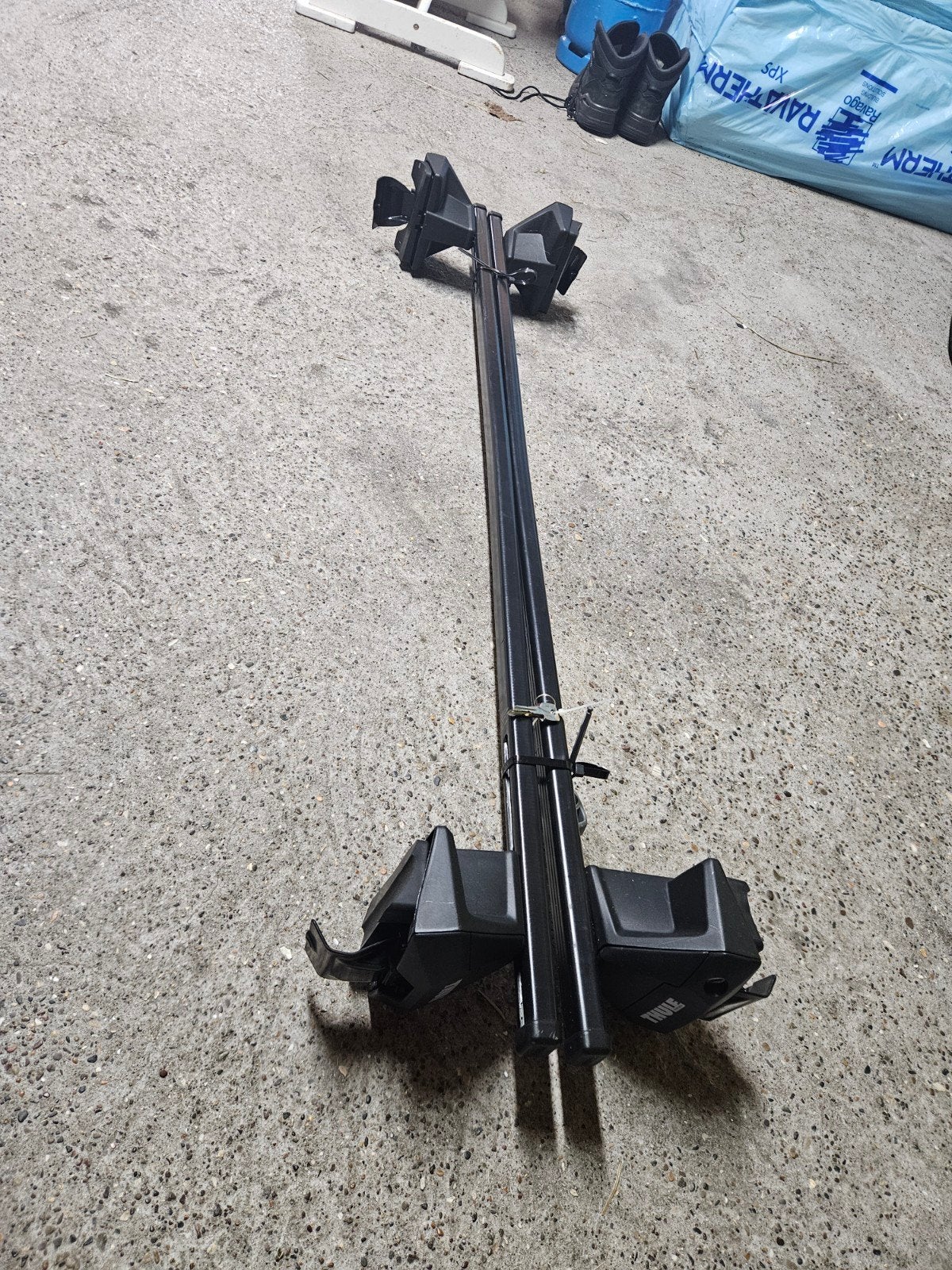 Thule SquareBar Evo 127 dakdragers, Auto diversen, Dakdragers, Gebruikt, Ophalen