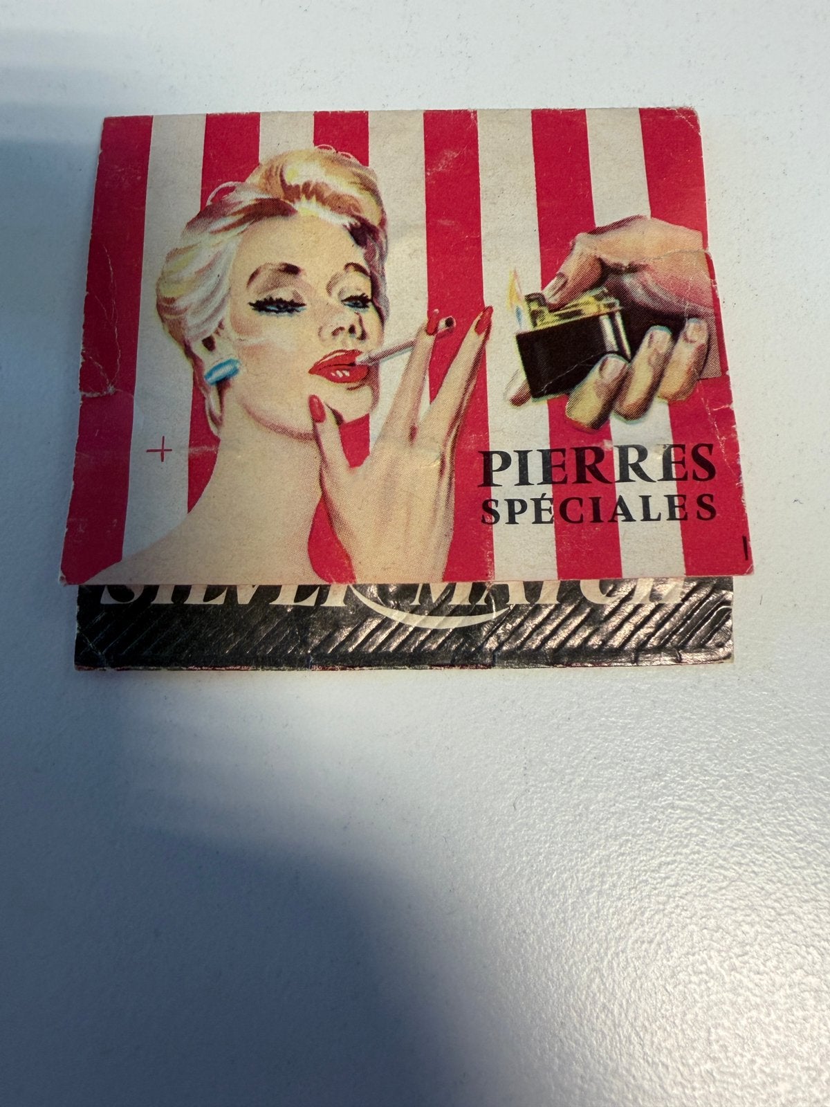 vintage blisterverpakking met aanstekersteentjes, Ophalen of Verzenden, Gebruikt, Overige typen