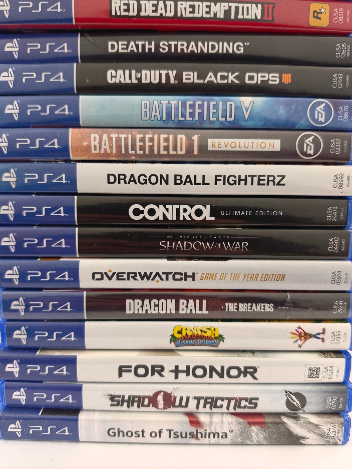 Mooie bundel van 14 PS4-games – o.a. Ghost of Tsushima, RDR2, Spelcomputers en Games, Avontuur en Actie, Online, Vanaf 18 jaar