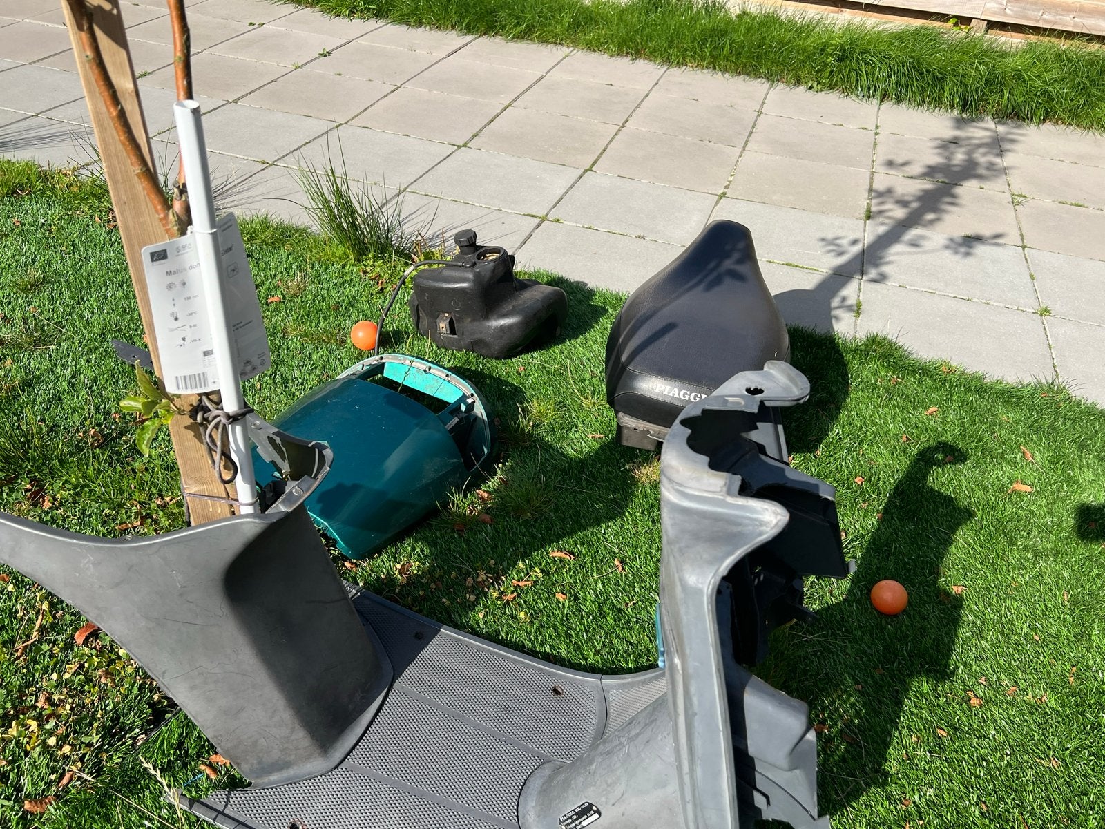 Piaggio Skipper onderdelen: zadel, tank, kappen (LC), Ophalen of Verzenden, Gebruikt, Zadel, Piaggio